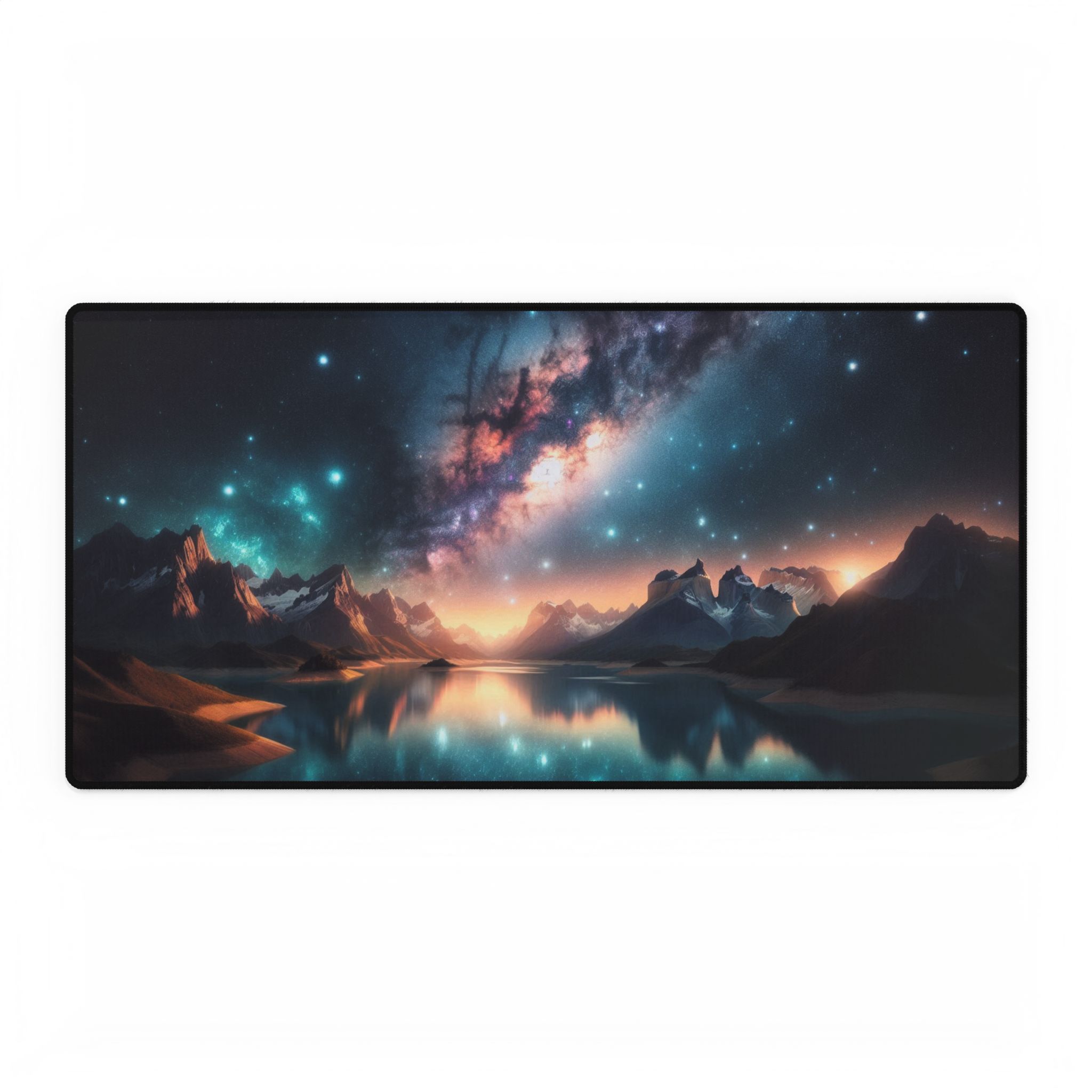 Cosmic Landscape Desk Mat - Aesthetic Gaming & Office Accessory